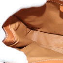 CELINE Macadam Canvas Hand Bag PVC 2way Beige Gold Auth 136202-24