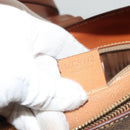 CELINE Macadam Canvas Shoulder Bag PVC Leather Brown Gold Auth 136203-25