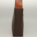 CELINE Macadam Canvas Shoulder Bag PVC Leather Brown Gold Auth 136203-5