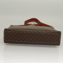 CELINE Macadam Canvas Shoulder Bag PVC Leather Brown Gold Auth 136203-9