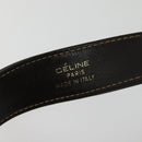 CELINE C Sulky Shoulder Bag Canvas Beige Gold Auth 136204-9