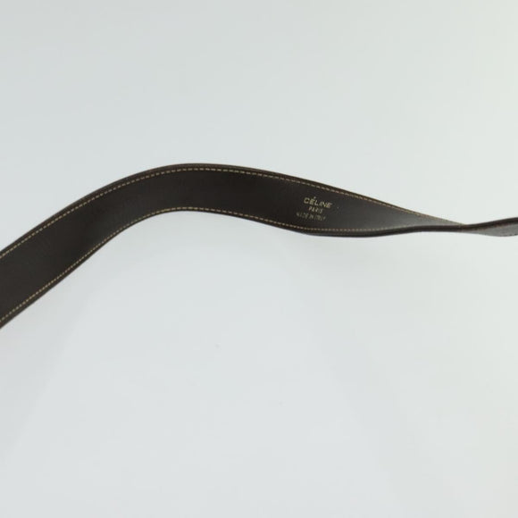 CELINE C Sulky Shoulder Bag Canvas Beige Gold Auth 136204