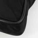 CELINE Tote Bag Nylon Black Gold Auth 136206-14