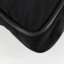 CELINE Tote Bag Nylon Black Gold Auth 136206-15
