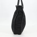 CELINE Tote Bag Nylon Black Gold Auth 136206-3
