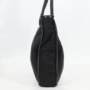 CELINE Tote Bag Nylon Black Gold Auth 136206-4
