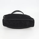 CELINE Tote Bag Nylon Black Gold Auth 136206-5