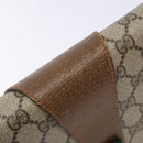 GUCCI GG Supreme Web Sherry Line Clutch Bag PVC Beige Gold 89 01 030 Auth 136211-13