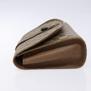 GUCCI GG Supreme Web Sherry Line Clutch Bag PVC Beige Gold 89 01 030 Auth 136211-5