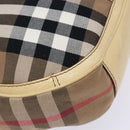 BURBERRY Nova Check Shoulder Bag Canvas Beige Auth 136215-16