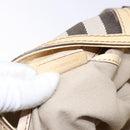 BURBERRY Nova Check Shoulder Bag Canvas Beige Auth 136215-12