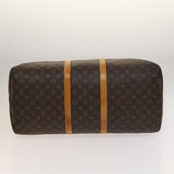 LOUIS VUITTON Monogram Keepall 55 Boston Bag M41424 LV Auth 136228