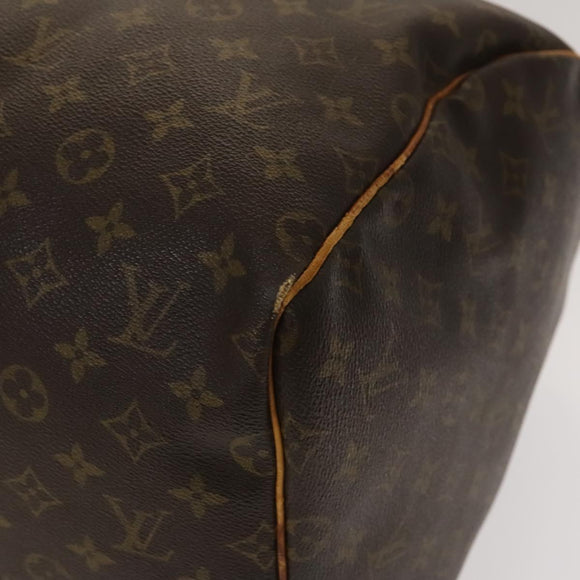 LOUIS VUITTON Monogram Keepall 55 Boston Bag M41424 LV Auth 136228