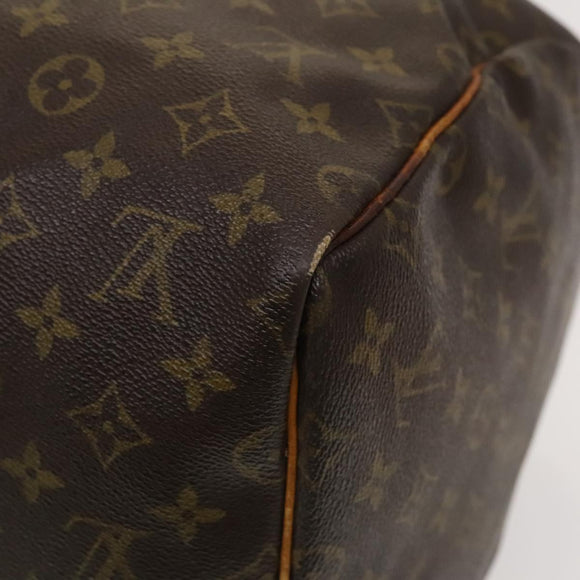 LOUIS VUITTON Monogram Keepall 55 Boston Bag M41424 LV Auth 136228