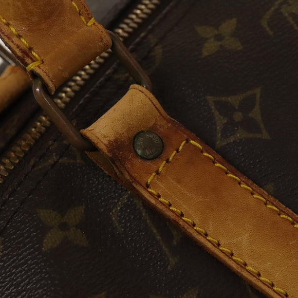 LOUIS VUITTON Monogram Keepall 55 Boston Bag M41424 LV Auth 136228