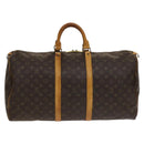 LOUIS VUITTON Monogram Keepall 55 Boston Bag M41424 LV Auth 136228-2