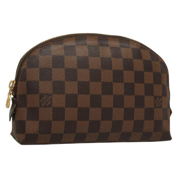 LOUIS VUITTON Damier Ebene Pochette Cosmetic GM Pouch N23345 LV Auth 136231