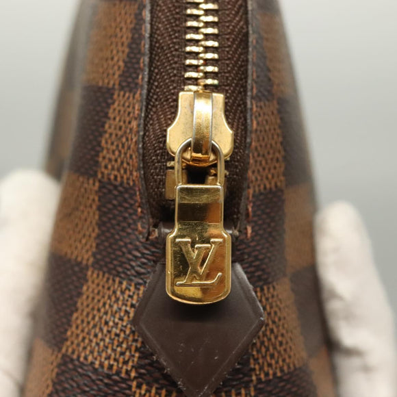LOUIS VUITTON Damier Ebene Pochette Cosmetic GM Pouch N23345 LV Auth 136231