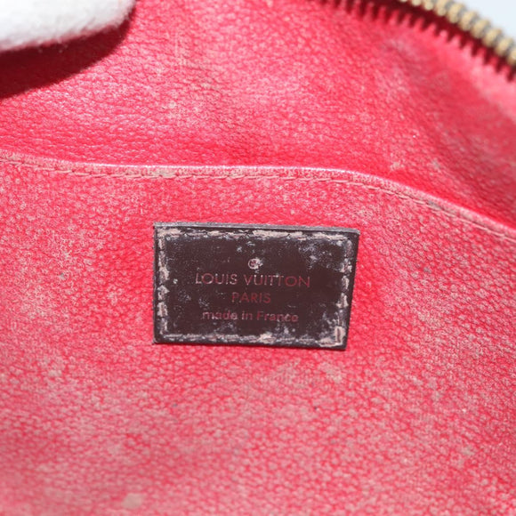 LOUIS VUITTON Damier Ebene Pochette Cosmetic GM Pouch N23345 LV Auth 136231