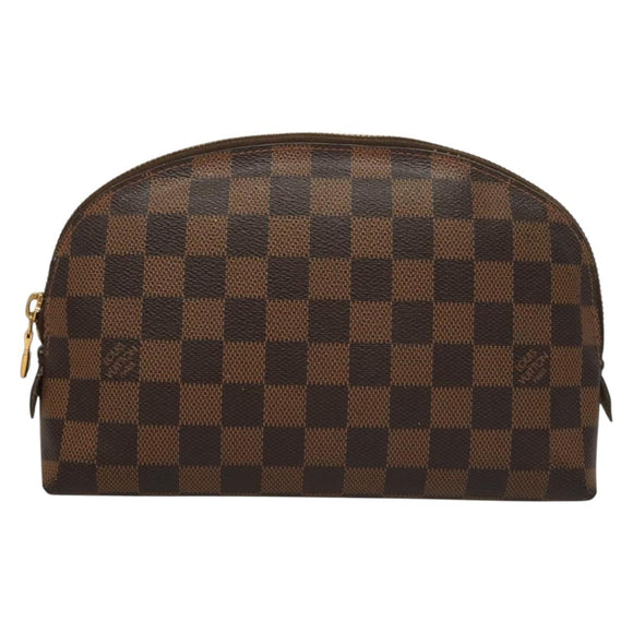 LOUIS VUITTON Damier Ebene Pochette Cosmetic GM Pouch N23345 LV Auth 136231