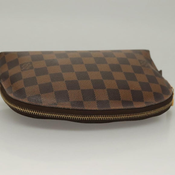 LOUIS VUITTON Damier Ebene Pochette Cosmetic GM Pouch N23345 LV Auth 136231