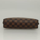 LOUIS VUITTON Damier Ebene Pochette Cosmetic GM Pouch N23345 LV Auth 136231-6
