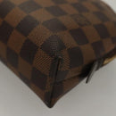 LOUIS VUITTON Damier Ebene Pochette Cosmetic GM Pouch N23345 LV Auth 136231-14