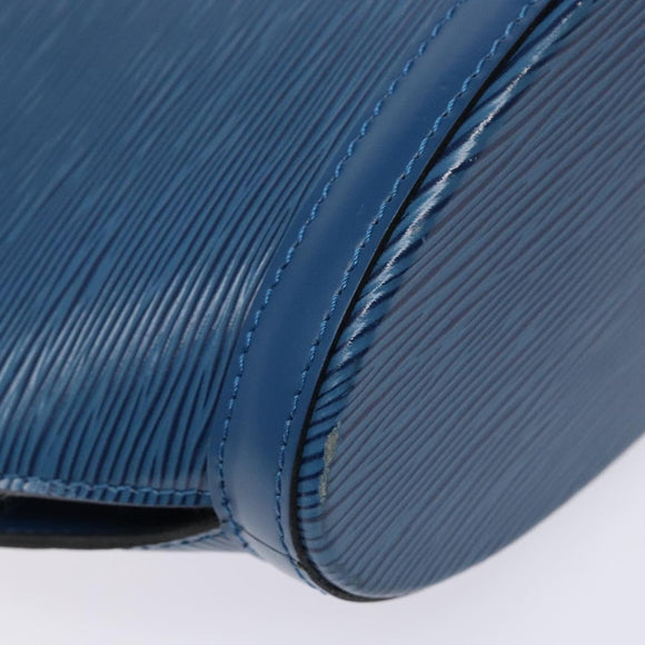LOUIS VUITTON Epi Saint Jacques Poignees Long Hand Bag Blue M52265 Auth 136234