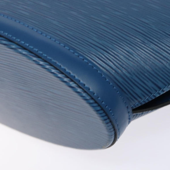 LOUIS VUITTON Epi Saint Jacques Poignees Long Hand Bag Blue M52265 Auth 136234