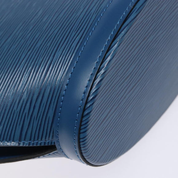LOUIS VUITTON Epi Saint Jacques Poignees Long Hand Bag Blue M52265 Auth 136234