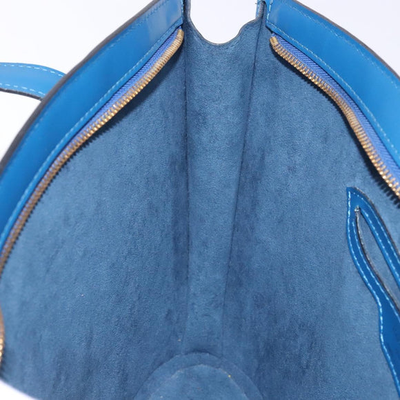 LOUIS VUITTON Epi Saint Jacques Poignees Long Hand Bag Blue M52265 Auth 136234