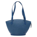 LOUIS VUITTON Epi Saint Jacques Poignees Long Hand Bag Blue M52265 Auth 136234-13