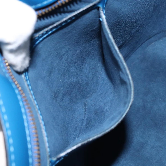 LOUIS VUITTON Epi Saint Jacques Poignees Long Hand Bag Blue M52265 Auth 136234
