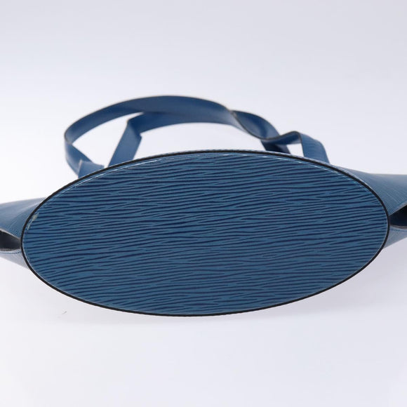 LOUIS VUITTON Epi Saint Jacques Poignees Long Hand Bag Blue M52265 Auth 136234