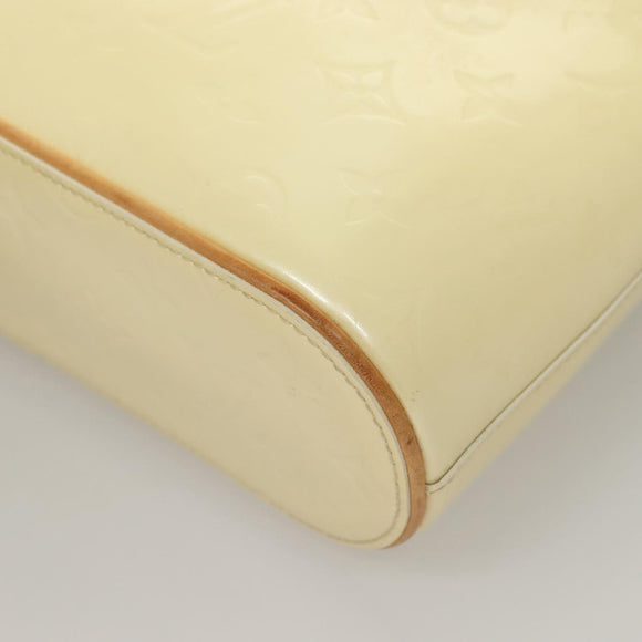 LOUIS VUITTON Vernis Stillwood Vertical Hand Bag Perle M91366 LV Auth 136236