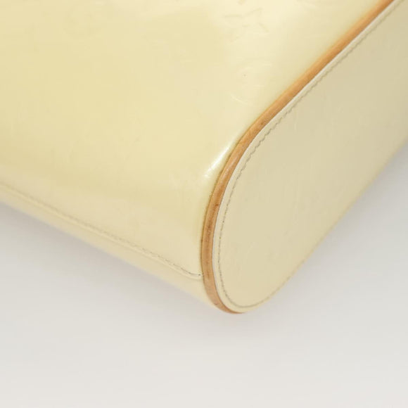 LOUIS VUITTON Vernis Stillwood Vertical Hand Bag Perle M91366 LV Auth 136236