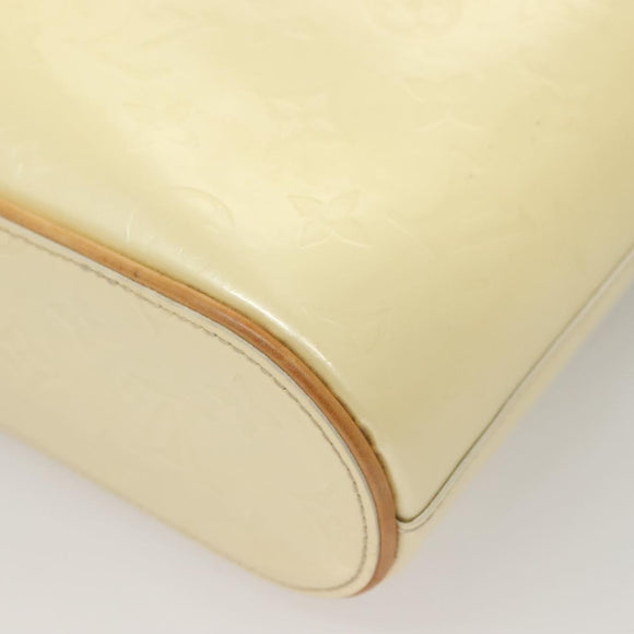 LOUIS VUITTON Vernis Stillwood Vertical Hand Bag Perle M91366 LV Auth 136236