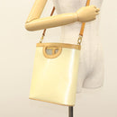 LOUIS VUITTON Vernis Stillwood Vertical Hand Bag Perle M91366 LV Auth 136236-20