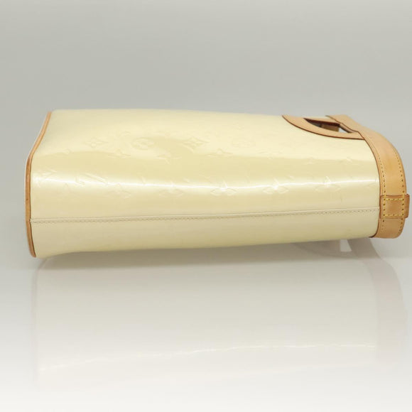 LOUIS VUITTON Vernis Stillwood Vertical Hand Bag Perle M91366 LV Auth 136236