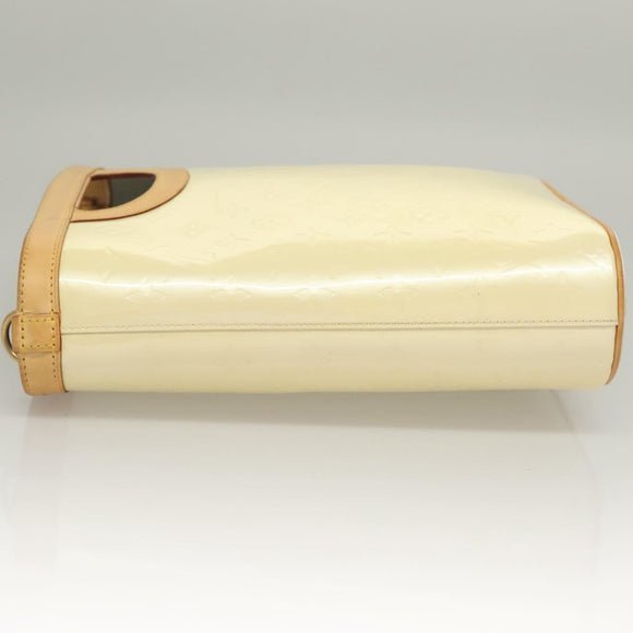 LOUIS VUITTON Vernis Stillwood Vertical Hand Bag Perle M91366 LV Auth 136236