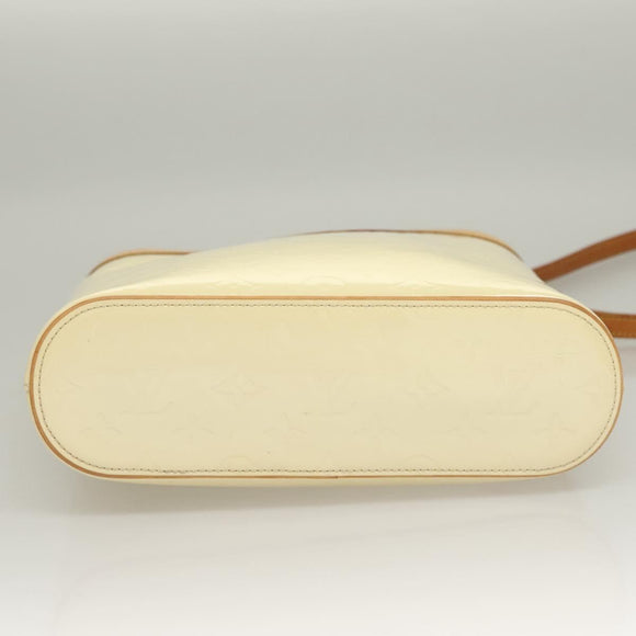 LOUIS VUITTON Vernis Stillwood Vertical Hand Bag Perle M91366 LV Auth 136236