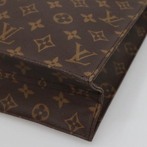 LOUIS VUITTON Monogram Sac Plat Hand Bag M51140 LV Auth 136244