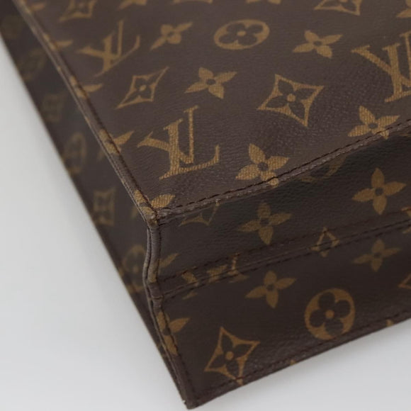 LOUIS VUITTON Monogram Sac Plat Hand Bag M51140 LV Auth 136244