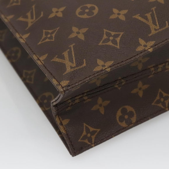LOUIS VUITTON Monogram Sac Plat Hand Bag M51140 LV Auth 136244