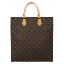 LOUIS VUITTON Monogram Sac Plat Hand Bag M51140 LV Auth 136244-2