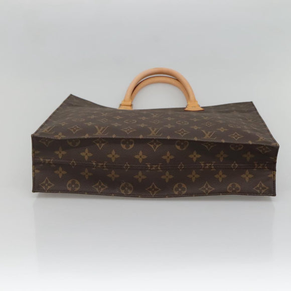LOUIS VUITTON Monogram Sac Plat Hand Bag M51140 LV Auth 136244