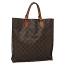 LOUIS VUITTON Monogram Sac Plat Hand Bag M51140 LV Auth 136246-1