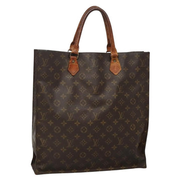 LOUIS VUITTON Monogram Sac Plat Hand Bag M51140 LV Auth 136246