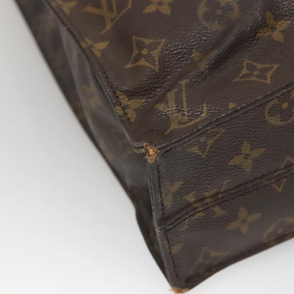 LOUIS VUITTON Monogram Sac Plat Hand Bag M51140 LV Auth 136246