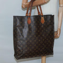 LOUIS VUITTON Monogram Sac Plat Hand Bag M51140 LV Auth 136246-19